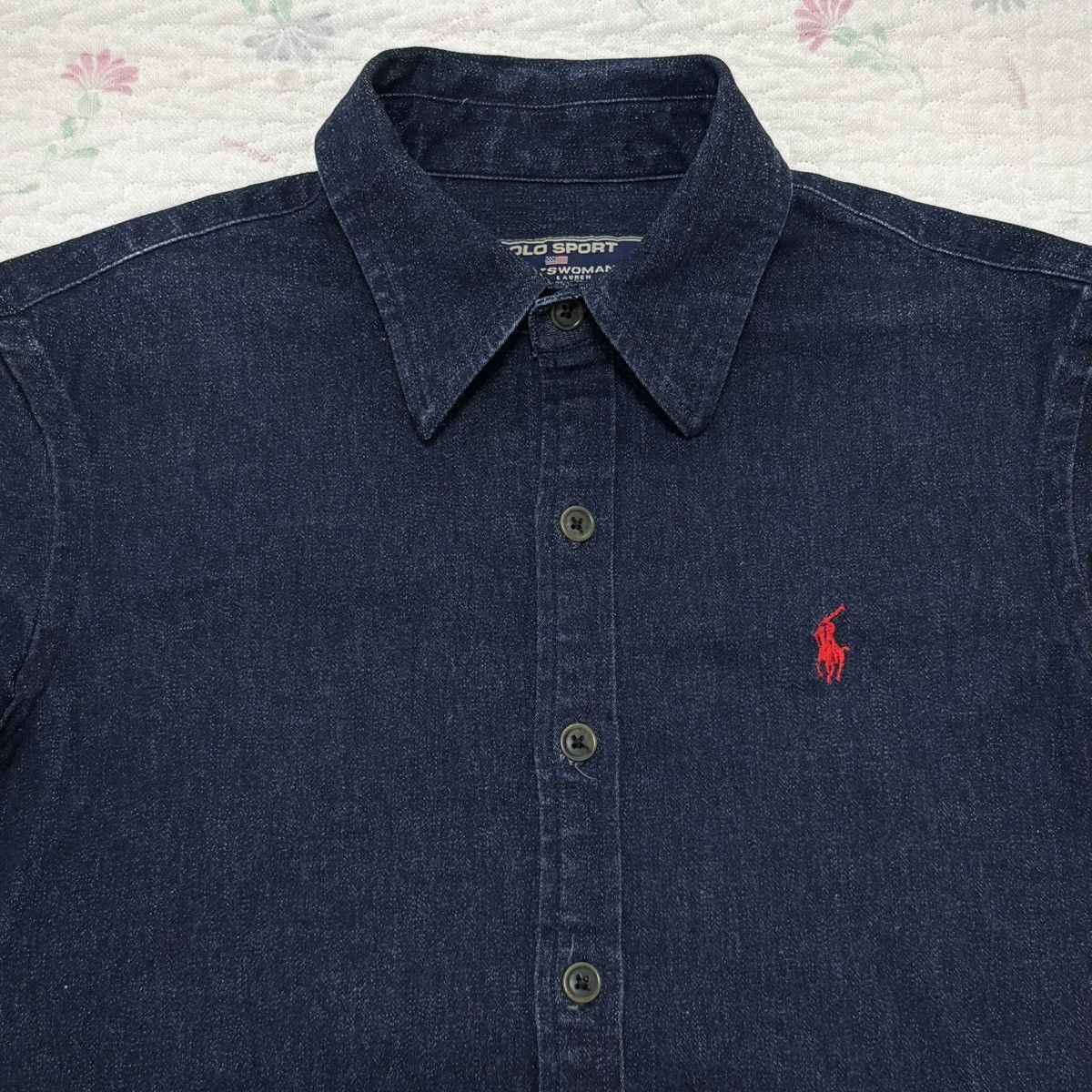 Polo Ralph Lauren Polo Ralph Lauren Denim Short Sleeve Shirt Size XS / US 0-2 / IT 36-38 - 2 Thumbnail