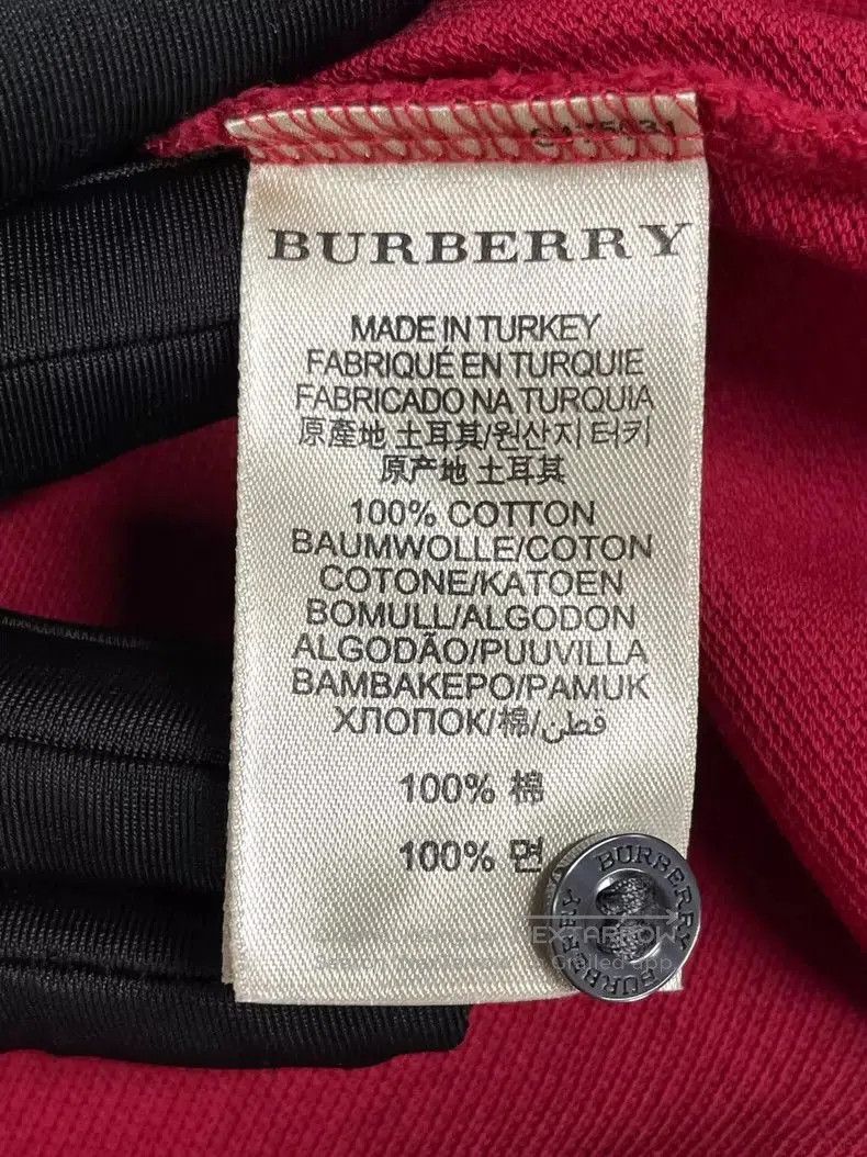 Burberry Burberry Red Embroidered Long Sleeve Polo. Size US M / EU 48-50 / 2 - 7 Thumbnail