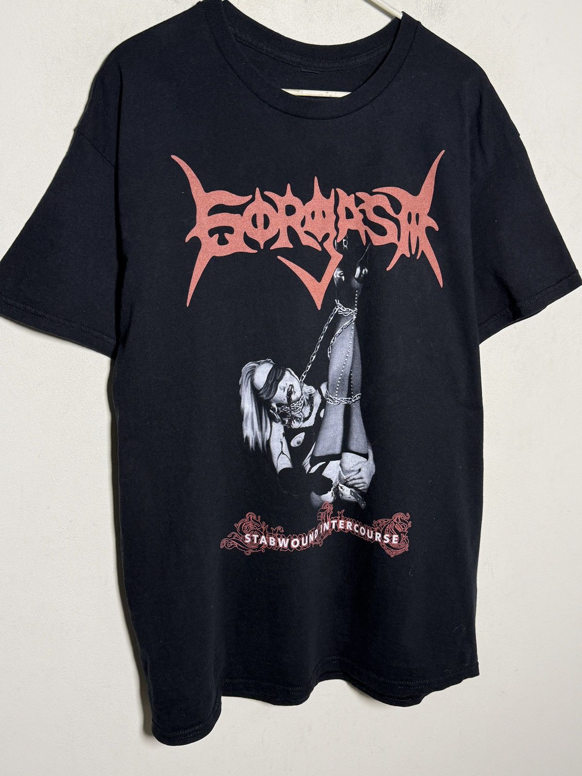 Band Tees Gorgasm “Stabwound Intercourse” tee in black. Size US L / EU 52-54 / 3 - 2 Thumbnail