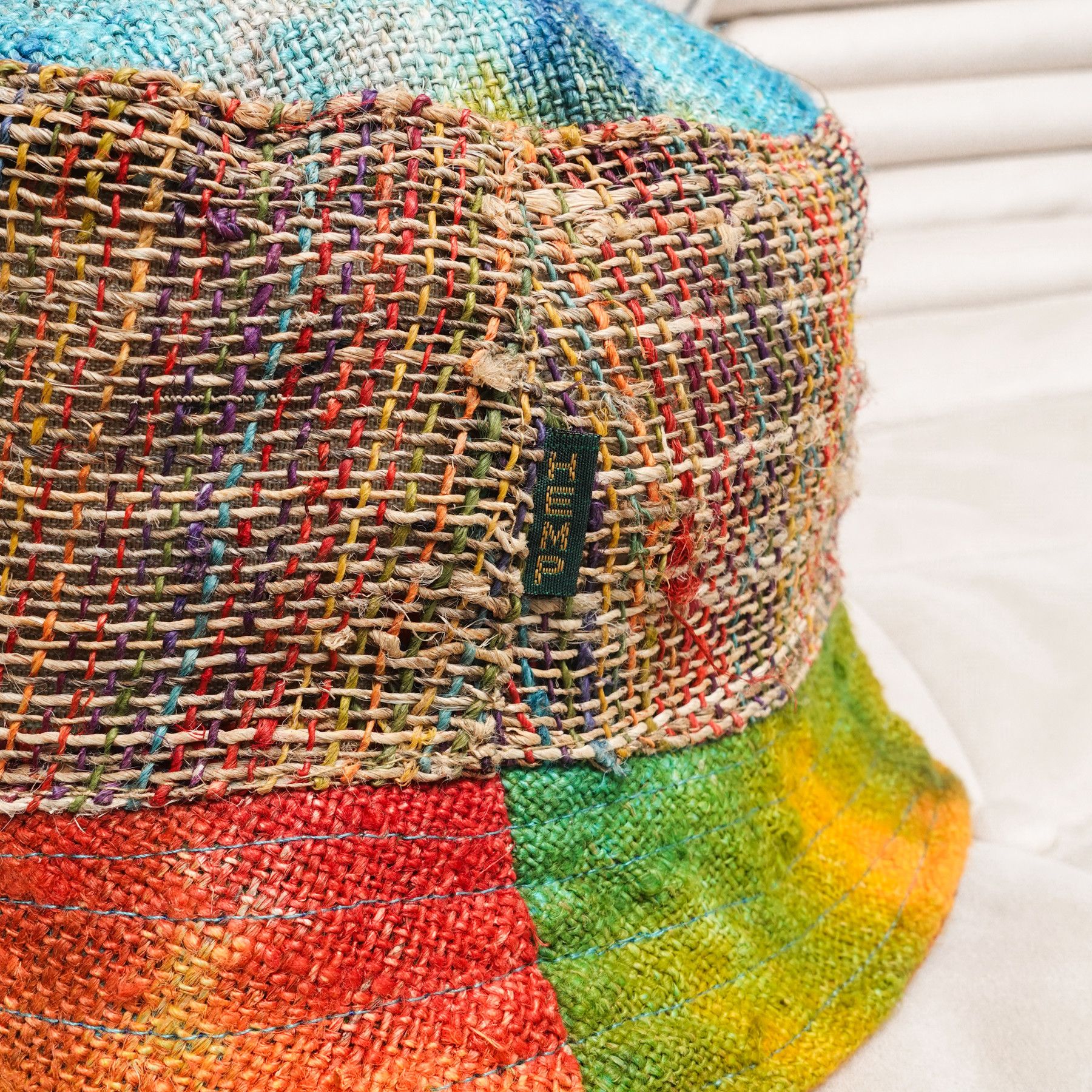 Vintage VTG Kathmandu hemp Tie-Dye Hat Stash Pocket Made In Napal Size ONE SIZE - 2 Thumbnail