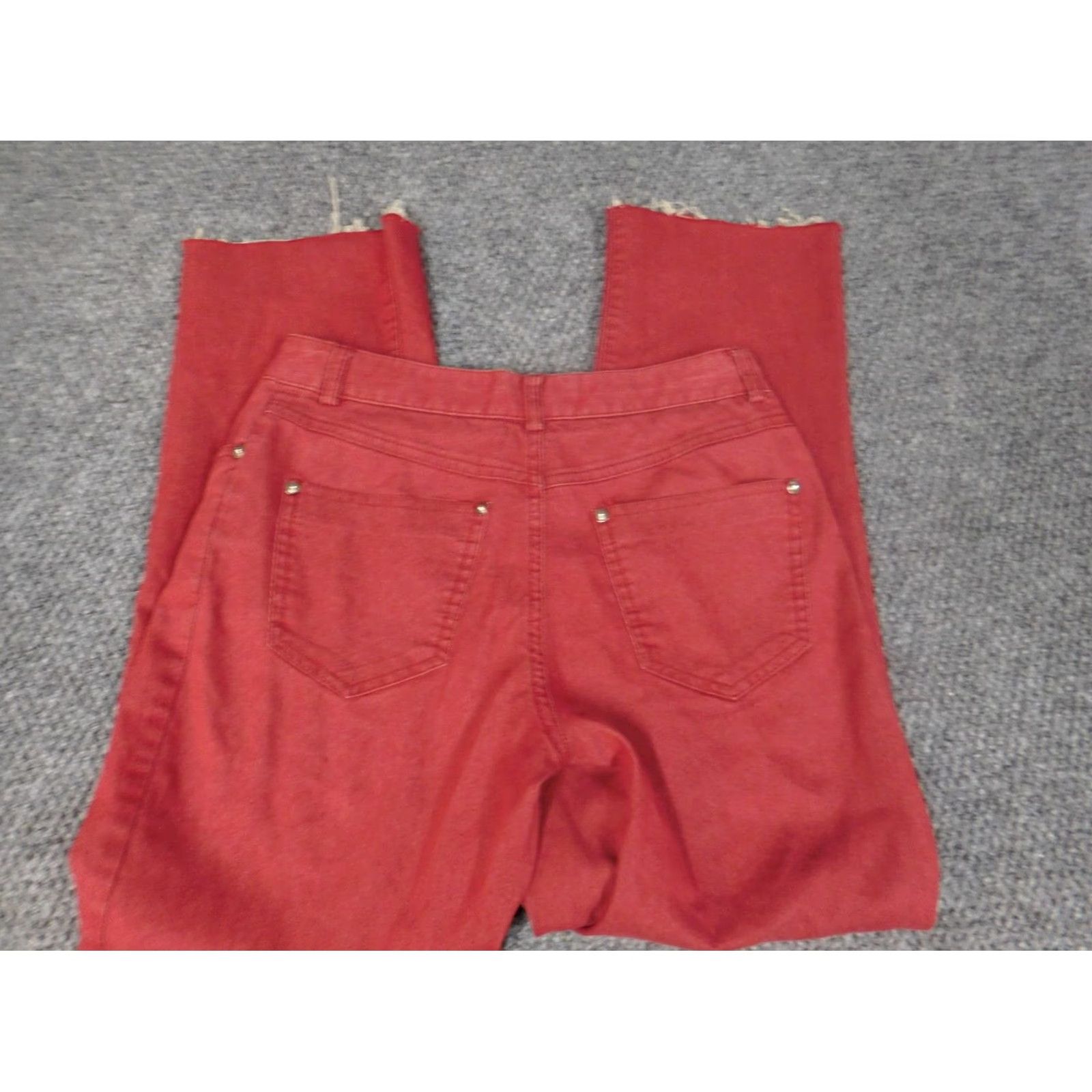 Bebe bebe Jeans Womens 4 red straight denim Jeans Size 42" / US 20 - 4 Thumbnail