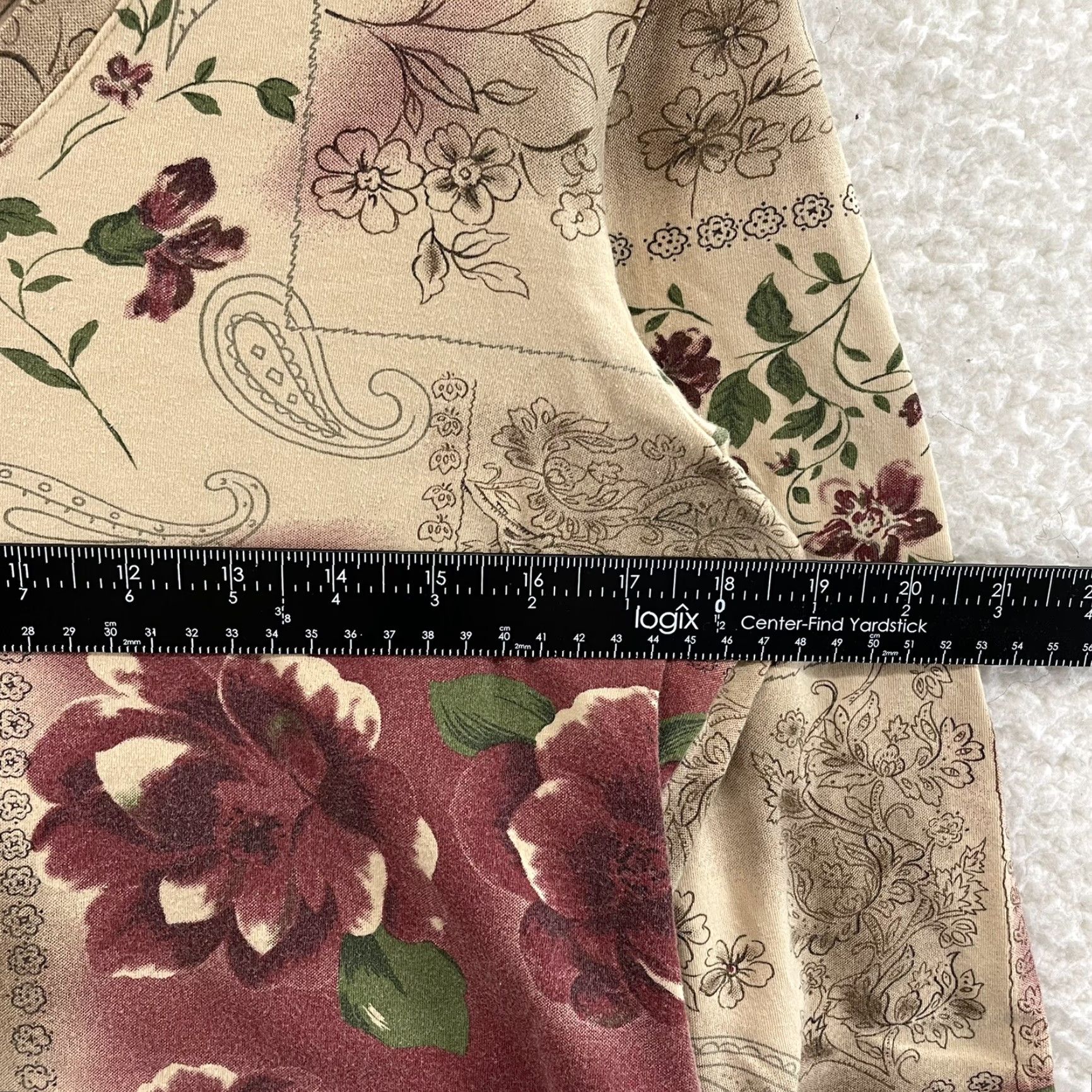 Gloria Vanderbilt VINTAGE Y2K Top Large Floral Paisley Cyber Boho Fairy Grunge Whimsigoth Western Shirt L Beige Mens Womens Girls Boys Size L / US 10 / IT 46 - 6 Thumbnail