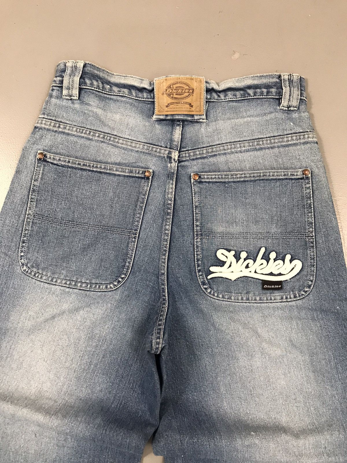 Dickies × Vintage Vintage dickies spell out embroidered denim Size US 33 - 2 Thumbnail