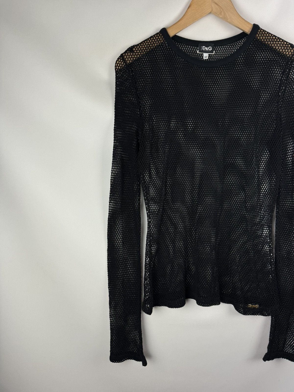 Dolce & Gabbana Dolce&Gabbana Net Mesh See-Through Long Sleeve Top Tunic Size M / US 6-8 / IT 42-44 - 2 Thumbnail