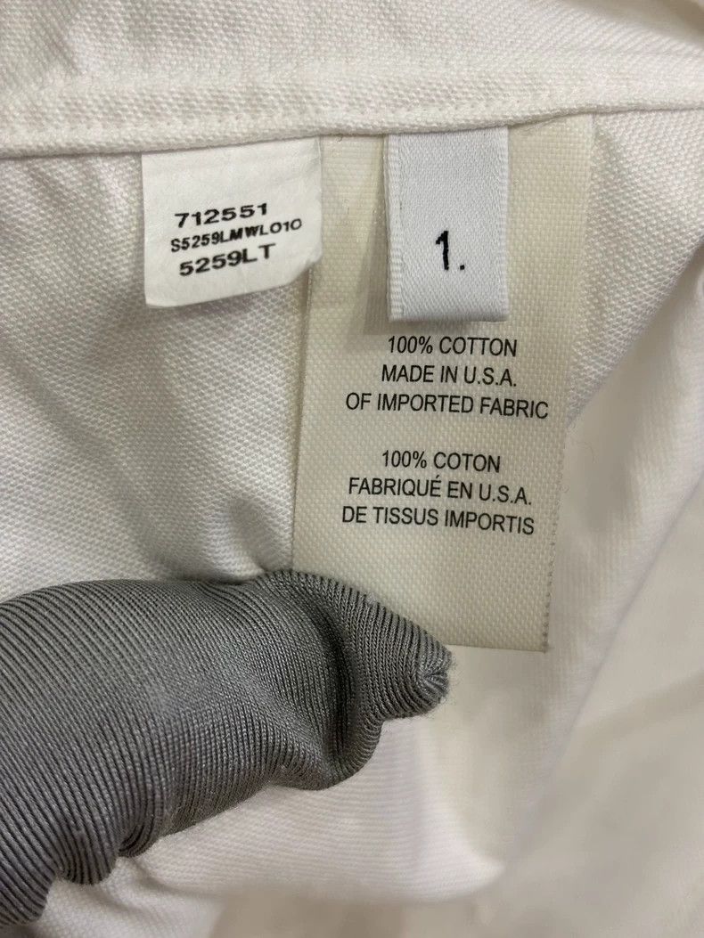 Thom Browne Thom Browne white shirts Size US S / EU 44-46 / 1 - 7 Thumbnail