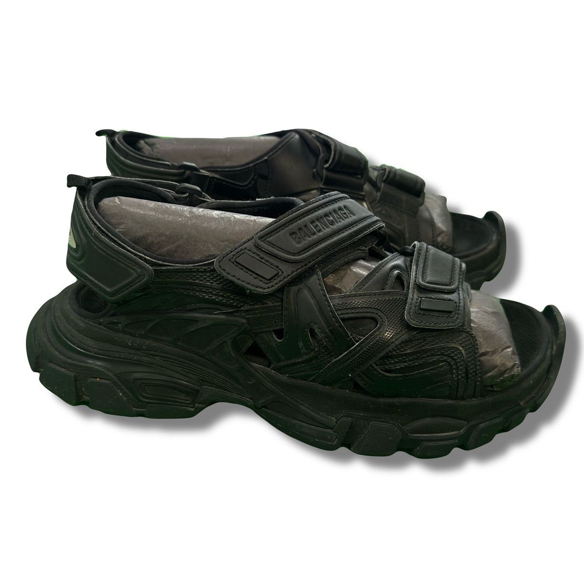 Balenciaga Balenciaga Black Strap Sandals Size US 7 / EU 40 - 7 Thumbnail