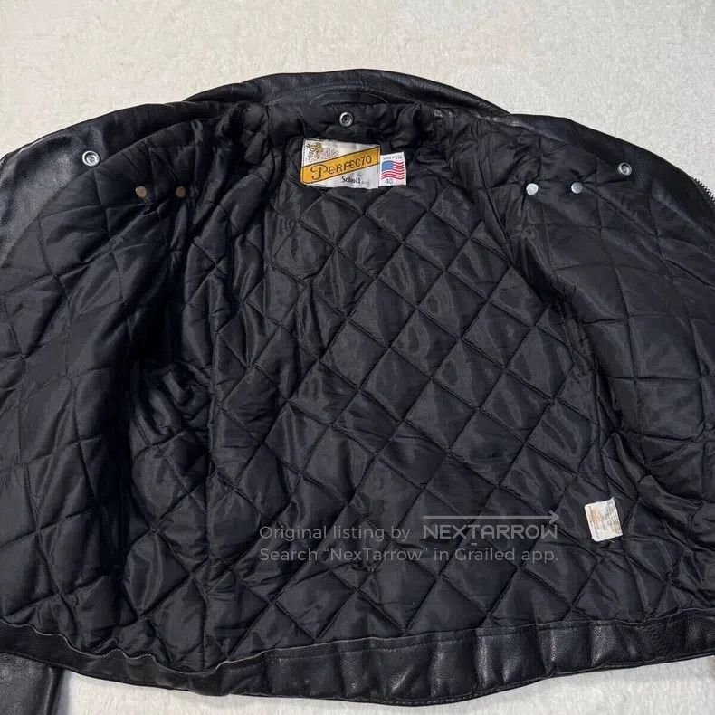 Schott Schott Cable-stayed leather jacket, heavy cowhide Size US L / EU 52-54 / 3 - 6 Thumbnail