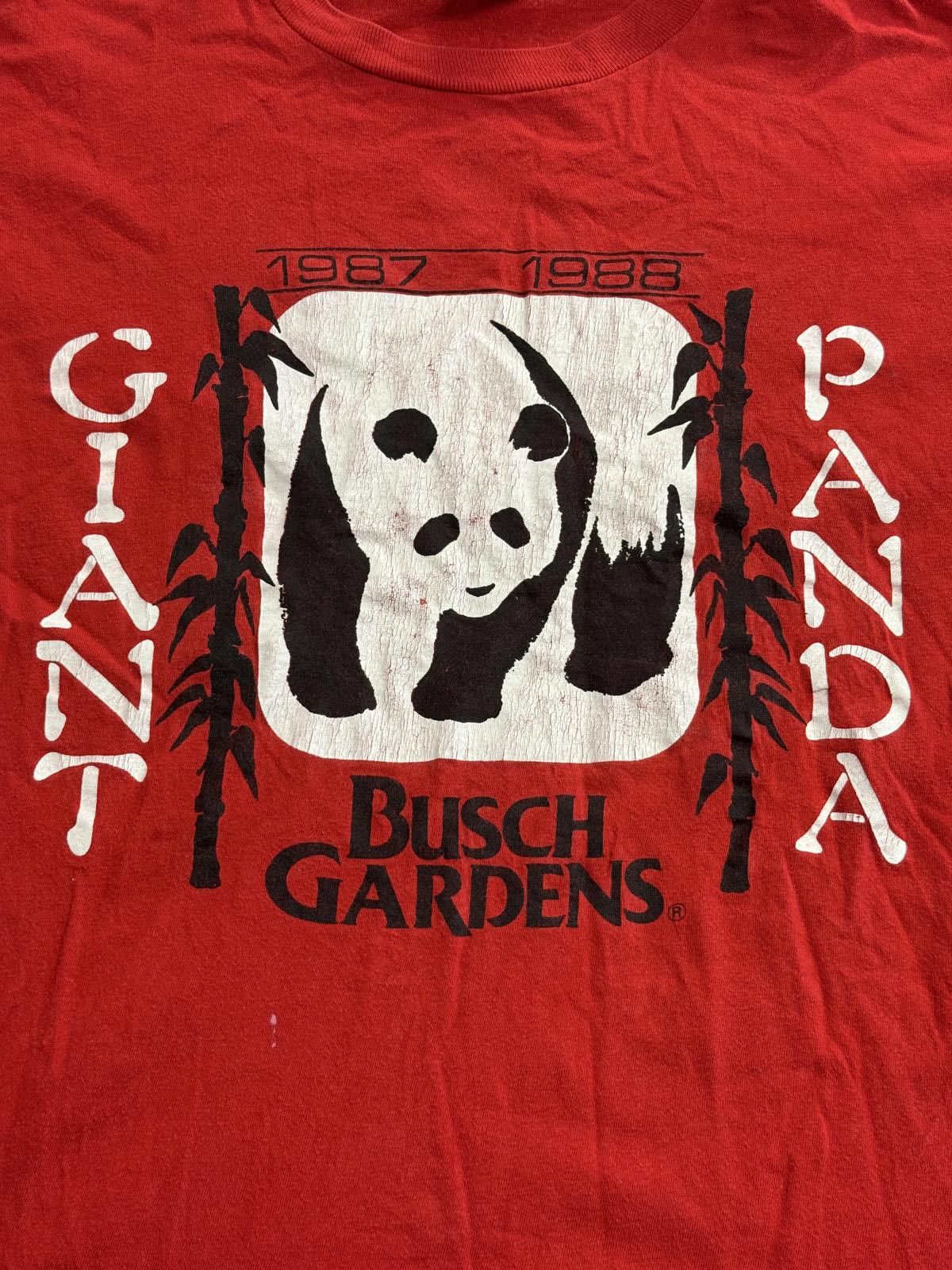 Signal Sport Vintage Giant Panda T-shirt 1987 Busch Gardens Tee XL Size US XL / EU 56 / 4 - 4 Thumbnail