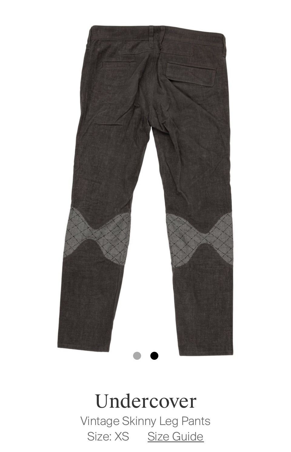 Undercover Undercover skinny capri with Patti Smith Lighting Bolt Size 29" - 2 Thumbnail