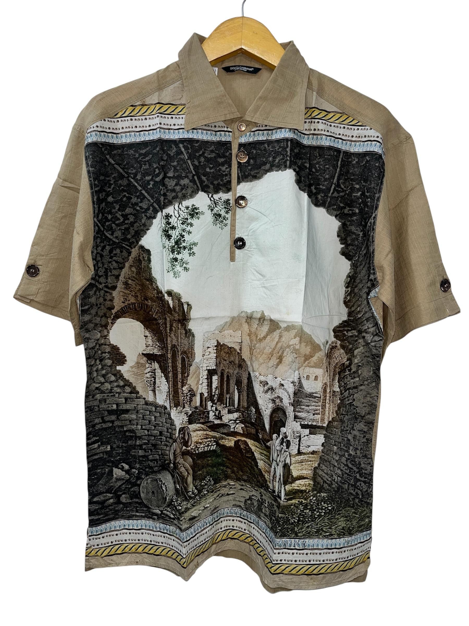 Dolce & Gabbana 💥Rare💥Dolce & Gabbana SS14 Runaway Button Shirt Size US L / EU 52-54 / 3 - 3 Thumbnail