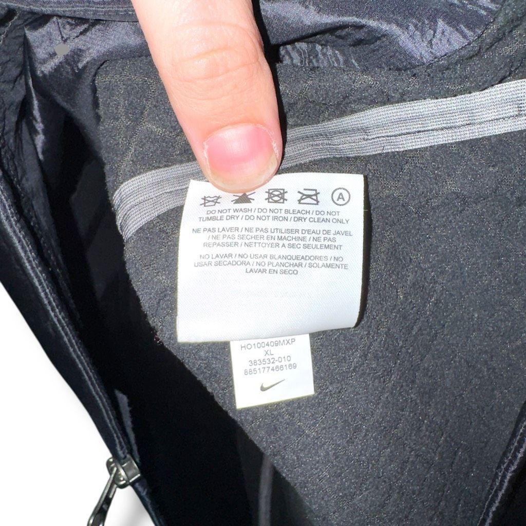 Nike Black Nike Storm-Fit Full Zip Water-Resistant Rain Jacket Wi Size US XXL / EU 58 / 5 - 8 Thumbnail