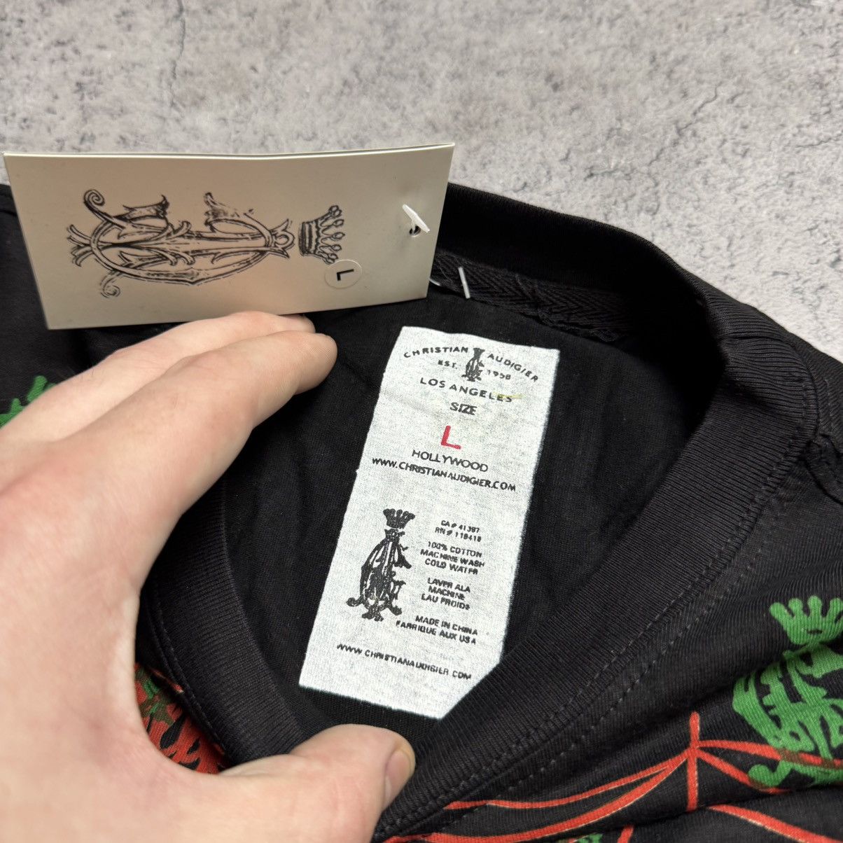 Christian Audigier NEW Christian Audigier Vintage Longsleeve T Shirt Size US L / EU 52-54 / 3 - 9 Thumbnail