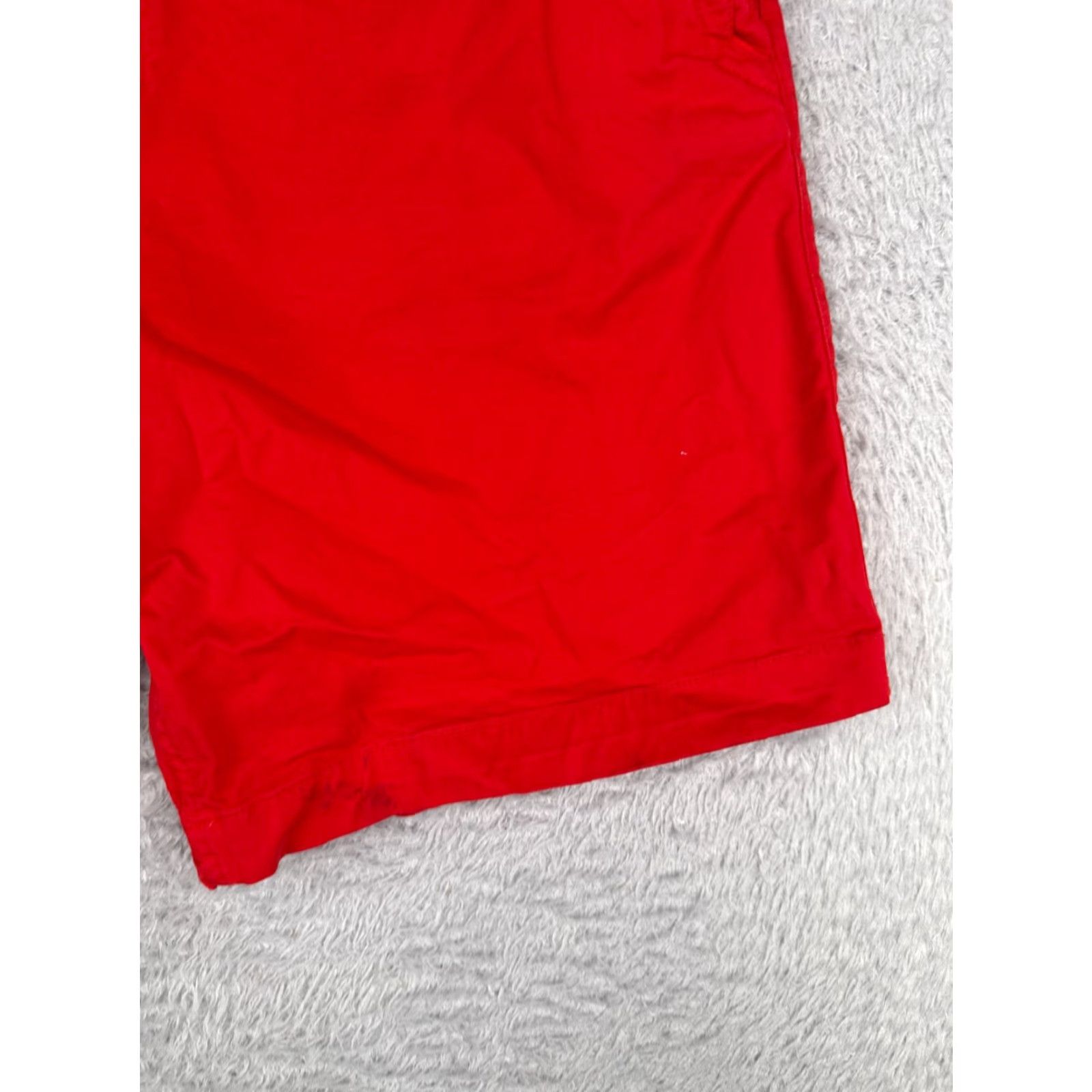 The North Face VINTAGE The North Face Shorts Men Large 34 Red Cotton Twill Cargo - 34x9 Inseam, Regular Fit, Belted, Pockets, Canvas Utility Short Mens Size US 34 / EU 50 - 3 Thumbnail