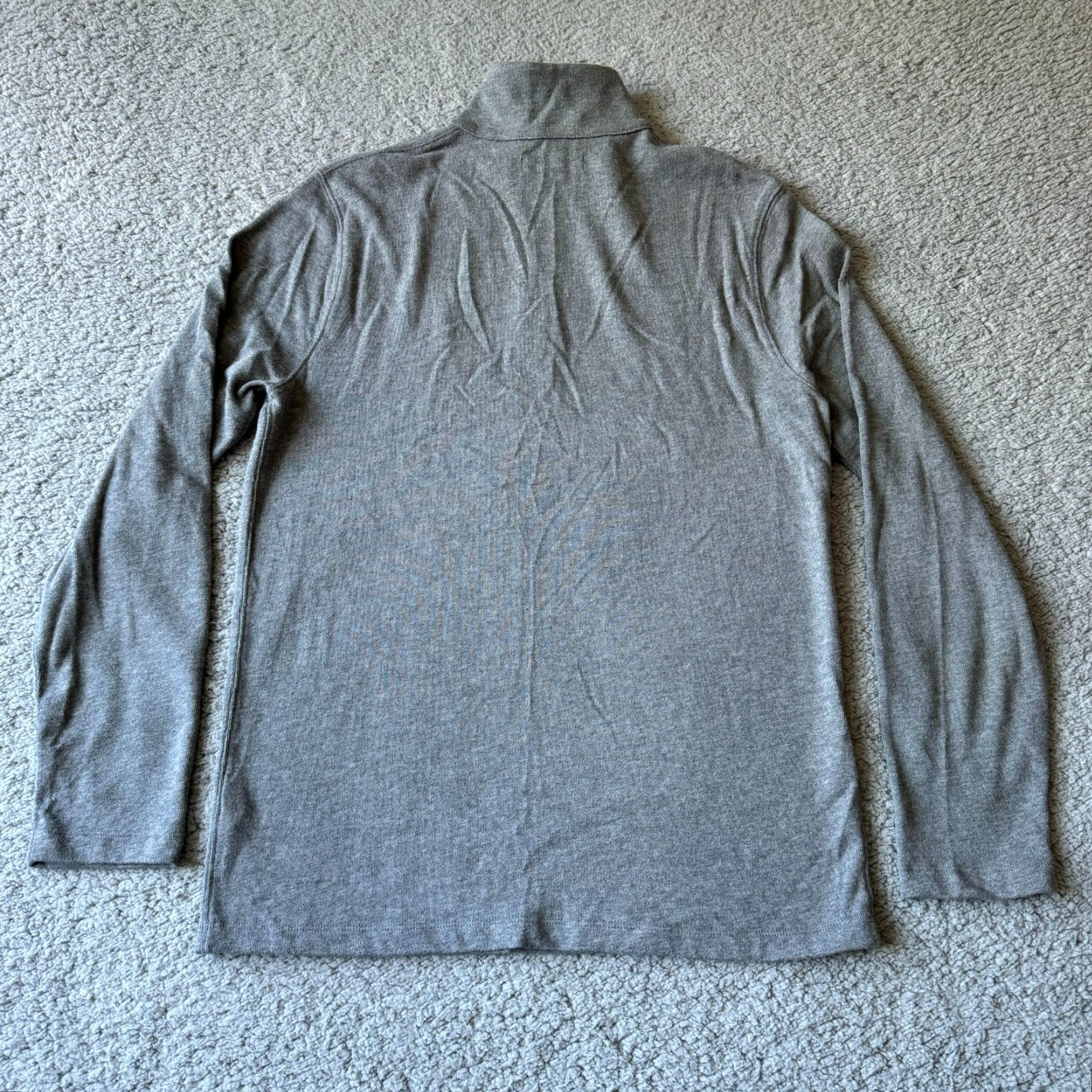 J.Crew VINTAGE? No. NEW J. Crew Mercantile Sweater Mens XS Gray 1/4 Zip Pullover Knit? Wait. Size US XS / EU 42 / 0 - 6 Thumbnail