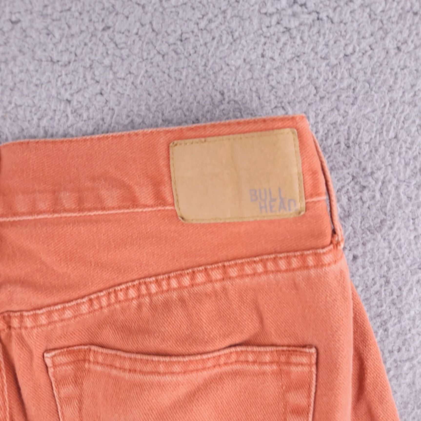 Denime Bullhead Jeans Mens 28x28 Orange Slim Skinny Denim Jeans Mens Slim 28 Orange Bullhead Denim Size US 28 / EU 44 - 7 Thumbnail