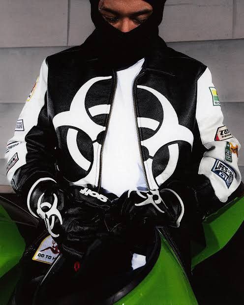 Golf Wang Golf Wang Racing Biohazard Leather Jacket | Grailed