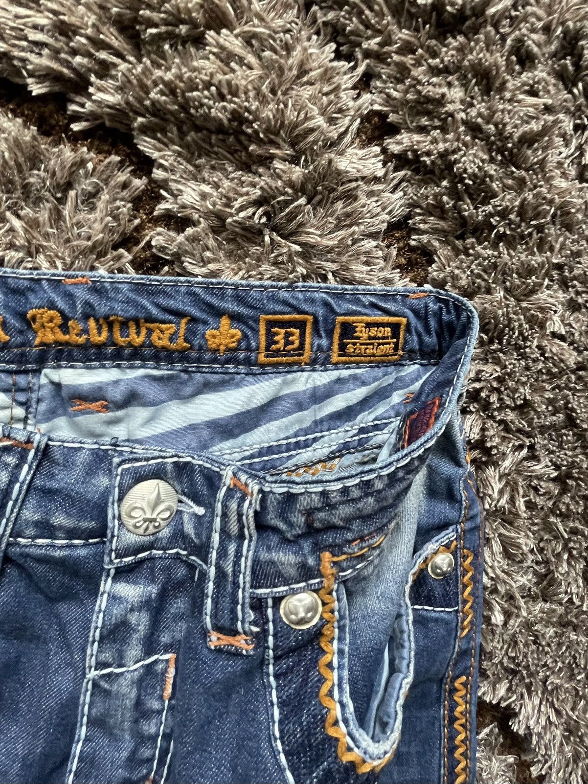 Rock Revival Rock Revival Tyson Straight Leg Jeans - Size 33 Size US 33 - 5 Thumbnail