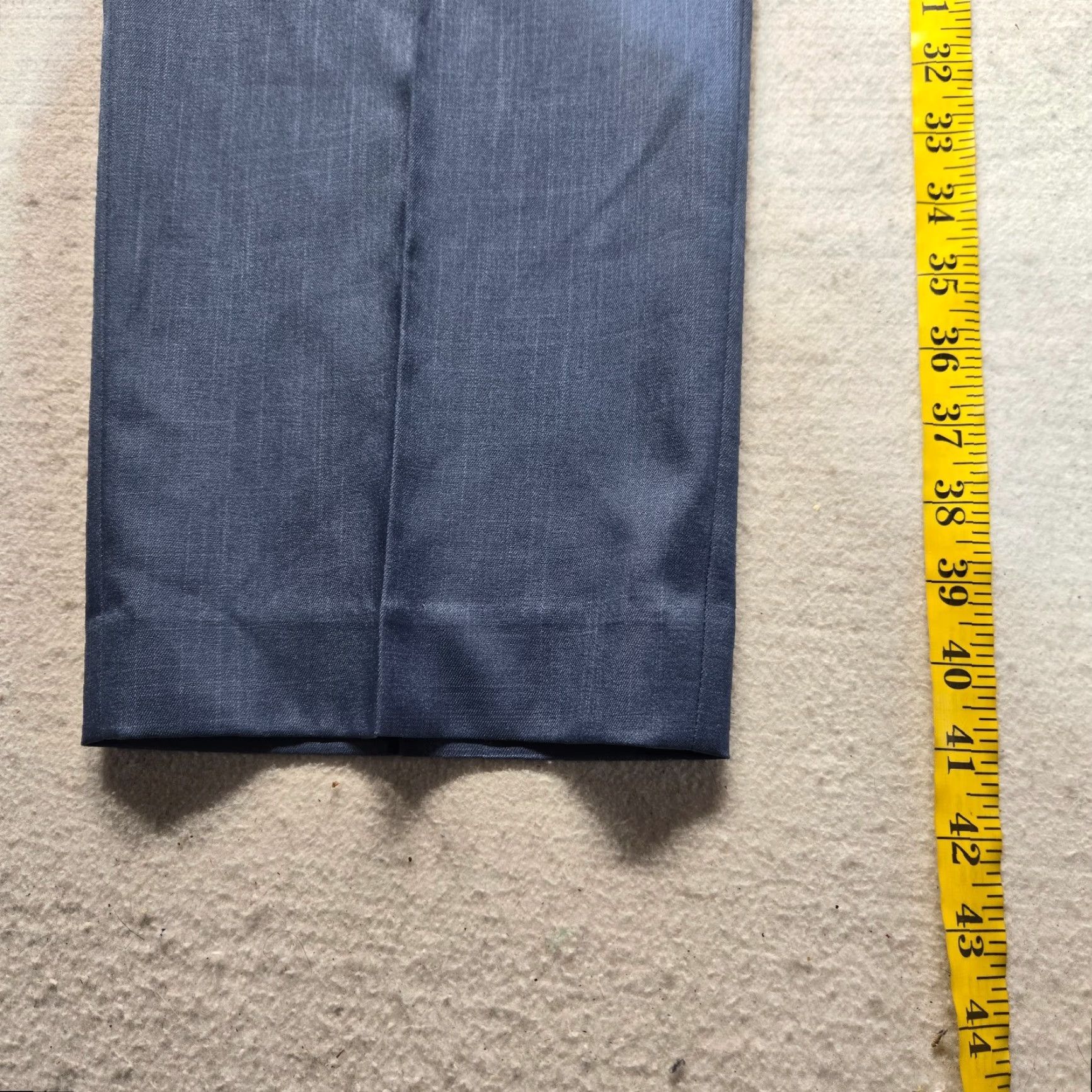 Savane Savane Navy Blue Dress Pants Men 38 x 29 Flat Front Casual Solid 64% Polyester 34% Rayon 2% Spandex Pants Mens Size US 38 / EU 54 - 7 Thumbnail