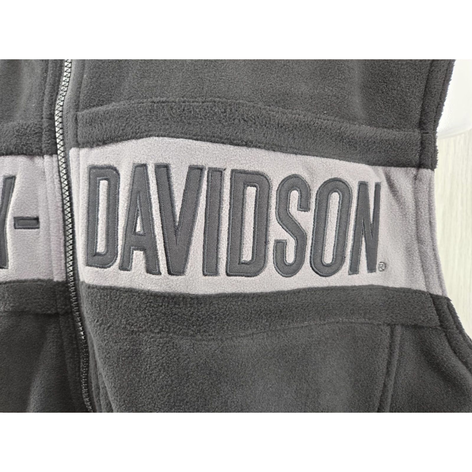 Harley Davidson Harley-Davidson Black Fleece Zip Up Vest Size 3XL Regular Men Logo Zip Vest 90s American Windbreaker Full Zip Vintage: No Size US XXL / EU 58 / 5 - 5 Thumbnail