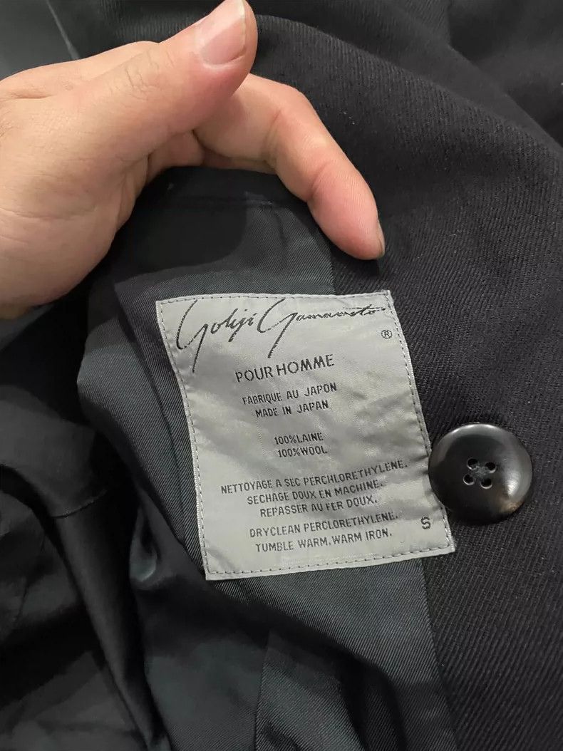 Yohji Yamamoto Yohji Yamamoto size s 1988aw Aristocratic Large Lapel blaze Size 36S - 4 Thumbnail