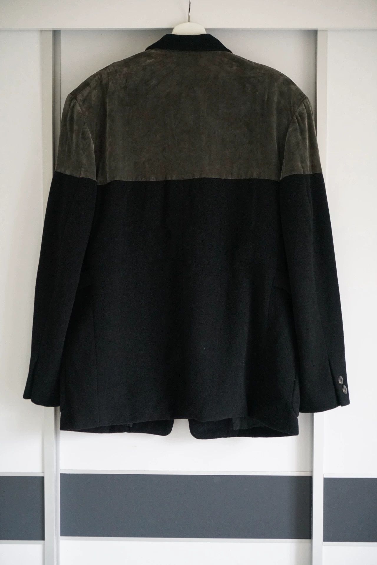 Yohji Yamamoto Yohji Yamamoto 88AW Moss Green Velvet Wool Blazer Size US M / EU 48-50 / 2 - 2 Thumbnail
