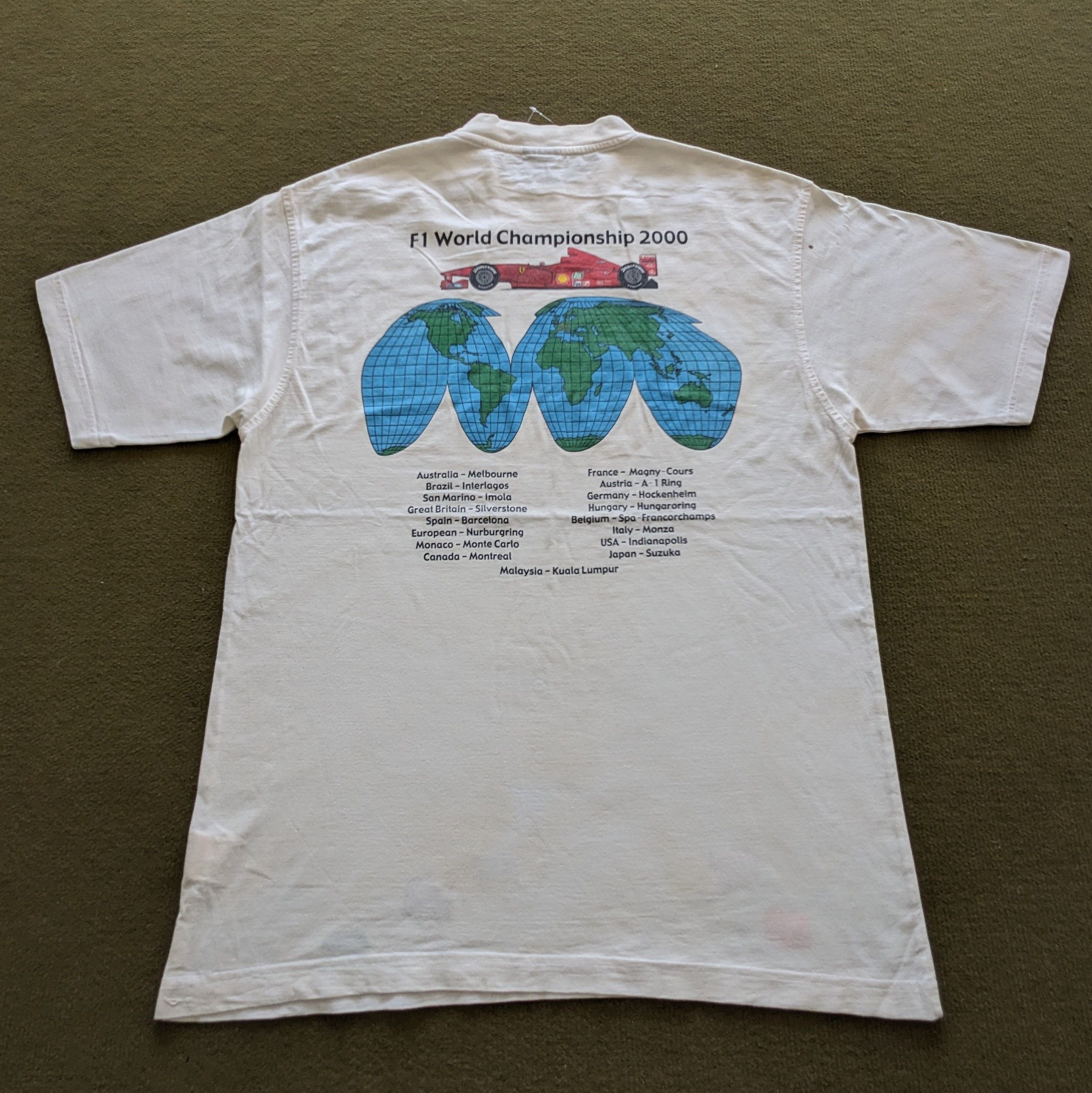 Ferrari Vintage FERRARI F1 World Championship 2000 Racing T-shirt Size US M / EU 48-50 / 2 - 1 Thumbnail