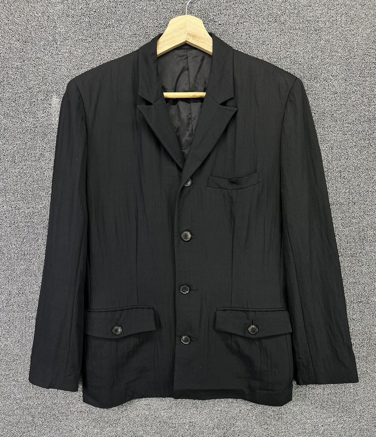 Yohji Yamamoto Vintage Yohji Yamamoto Y’s Bis Wool Coats Jacket Size M / US 6-8 / IT 42-44 - 1 Thumbnail