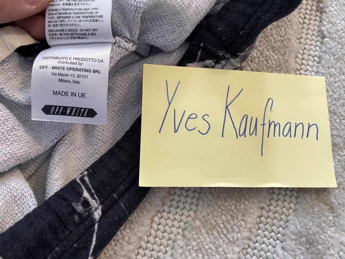 Off-White Off White Marble Fleece Shorts (Size S) Size US 30 / EU 46 - 5 Thumbnail