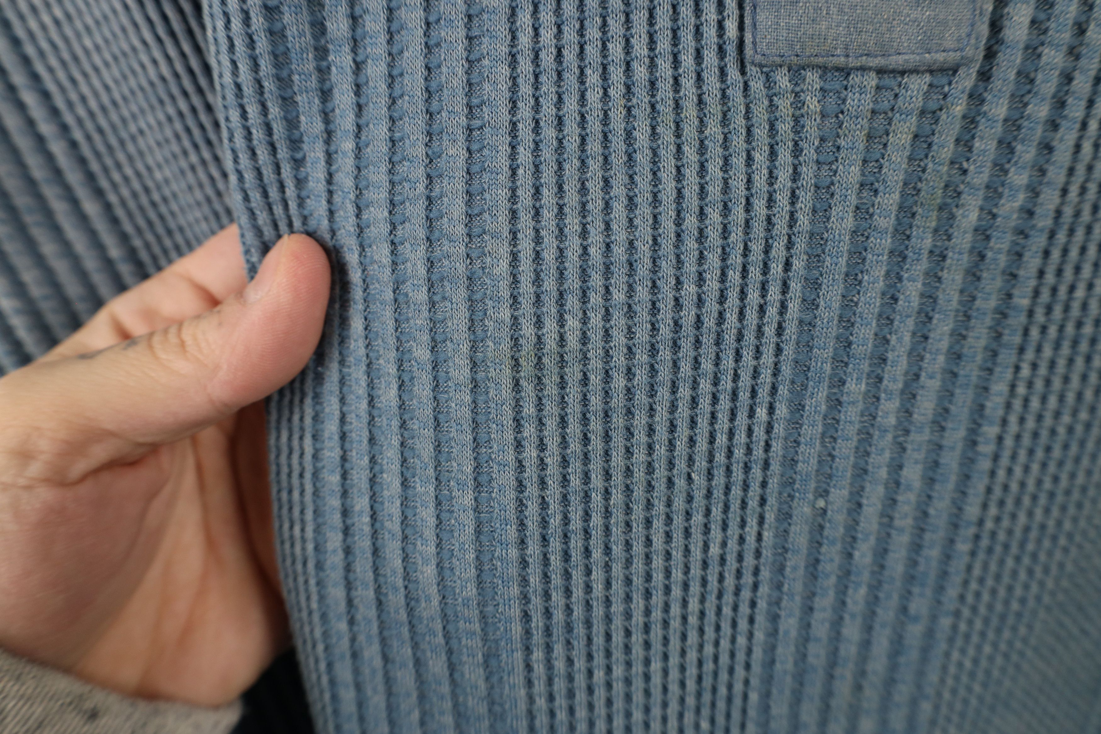 Vintage Vintage 90s Streetwear Ribbed Long Sleeve Henley T-Shirt Size US XL / EU 56 / 4 - 4 Thumbnail