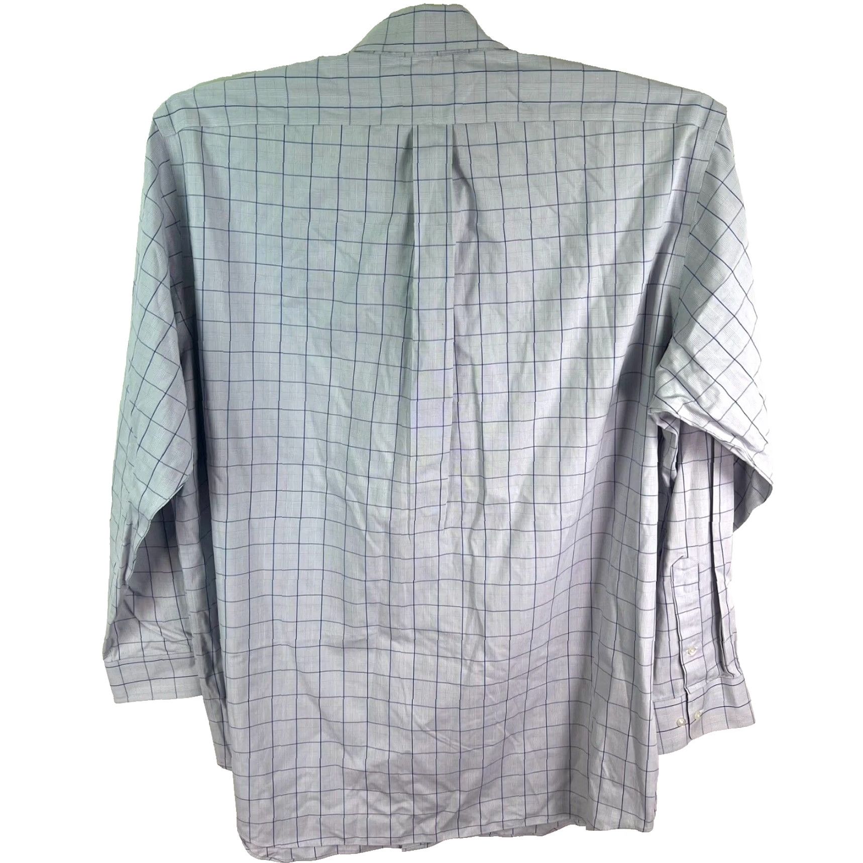 Vintage VINTAGE Paul Fredrick Checked Casual Button-Down Shirt Mens 18.5 Blue 18.5/37 Size US XXL / EU 58 / 5 - 6 Thumbnail