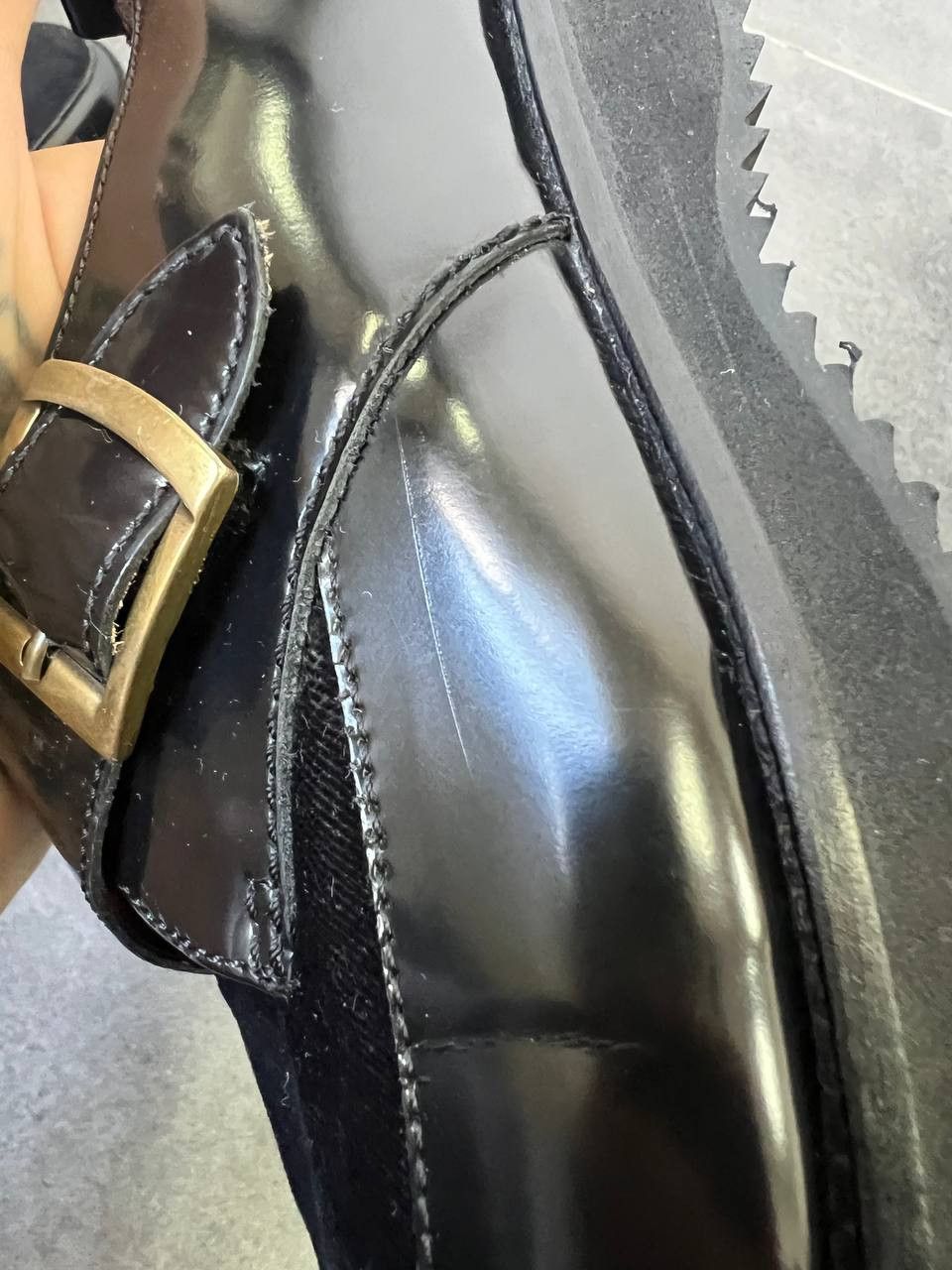 Alexander McQueen Alexander MqQueen velour belted creepers Size US 7 / IT 37 - 3 Thumbnail