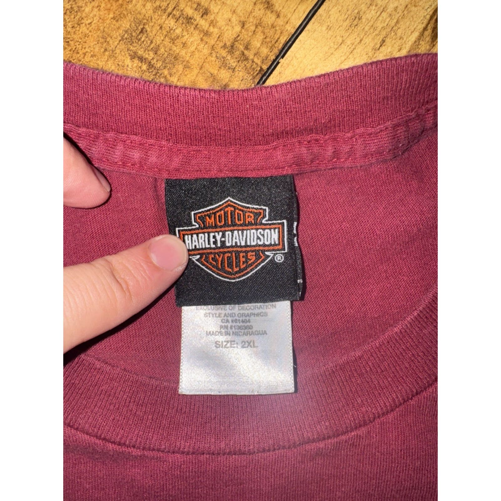Harley Davidson VINTAGE Harley-Davidson Nature Cycles Eagle T-Shirt 2XL Maroon USA Biker VTG Shirt Men XX L? Size US XXL / EU 58 / 5 - 3 Thumbnail