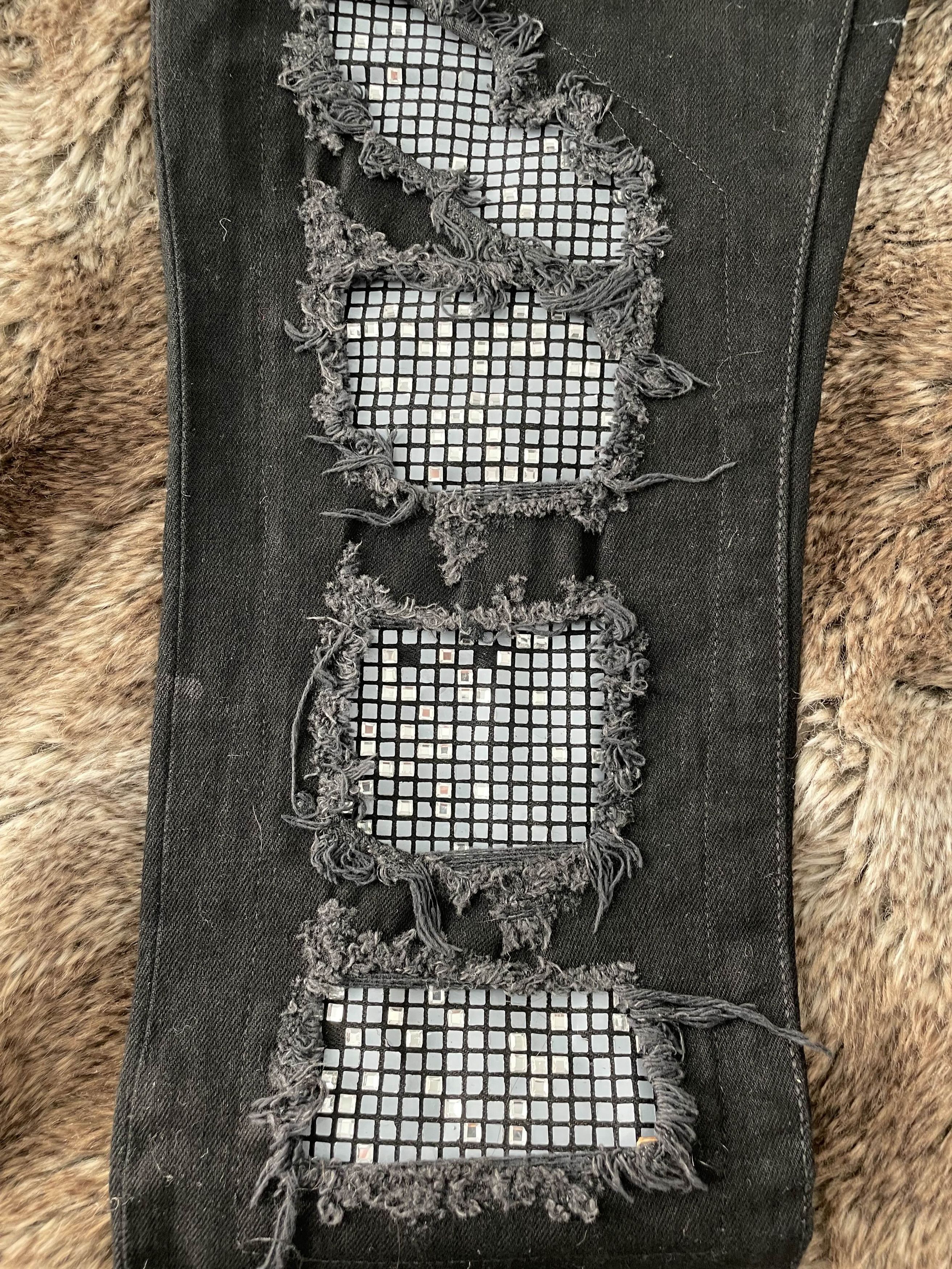 Balmain Balmain Rhinestone Jeans Size US 31 - 3 Thumbnail