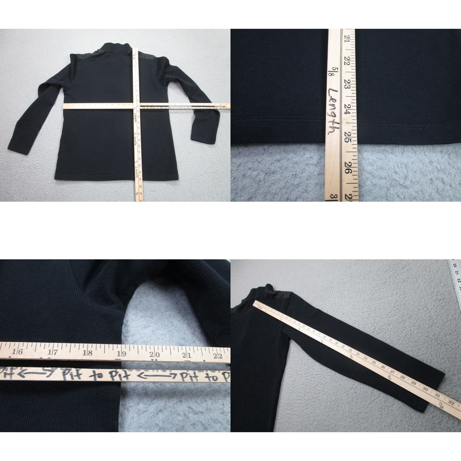 Hugo Boss HUGO BOSS Sweater Mens M Black 1/4 Zip Pullover Mock Knit Sweatshirt Adult Regular Knit Golf Shirt Size US M / EU 48-50 / 2 - 8 Thumbnail