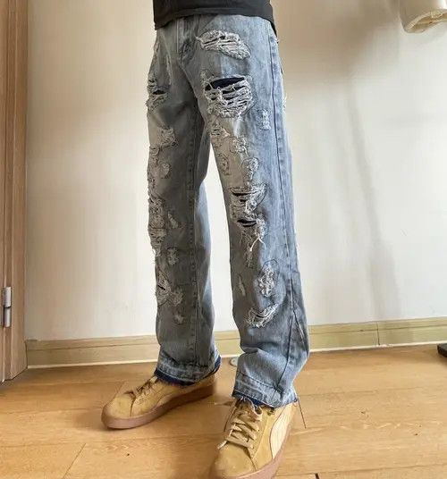 Vintage Retro punk denim pants Size US 32 / EU 48 - 4 Thumbnail