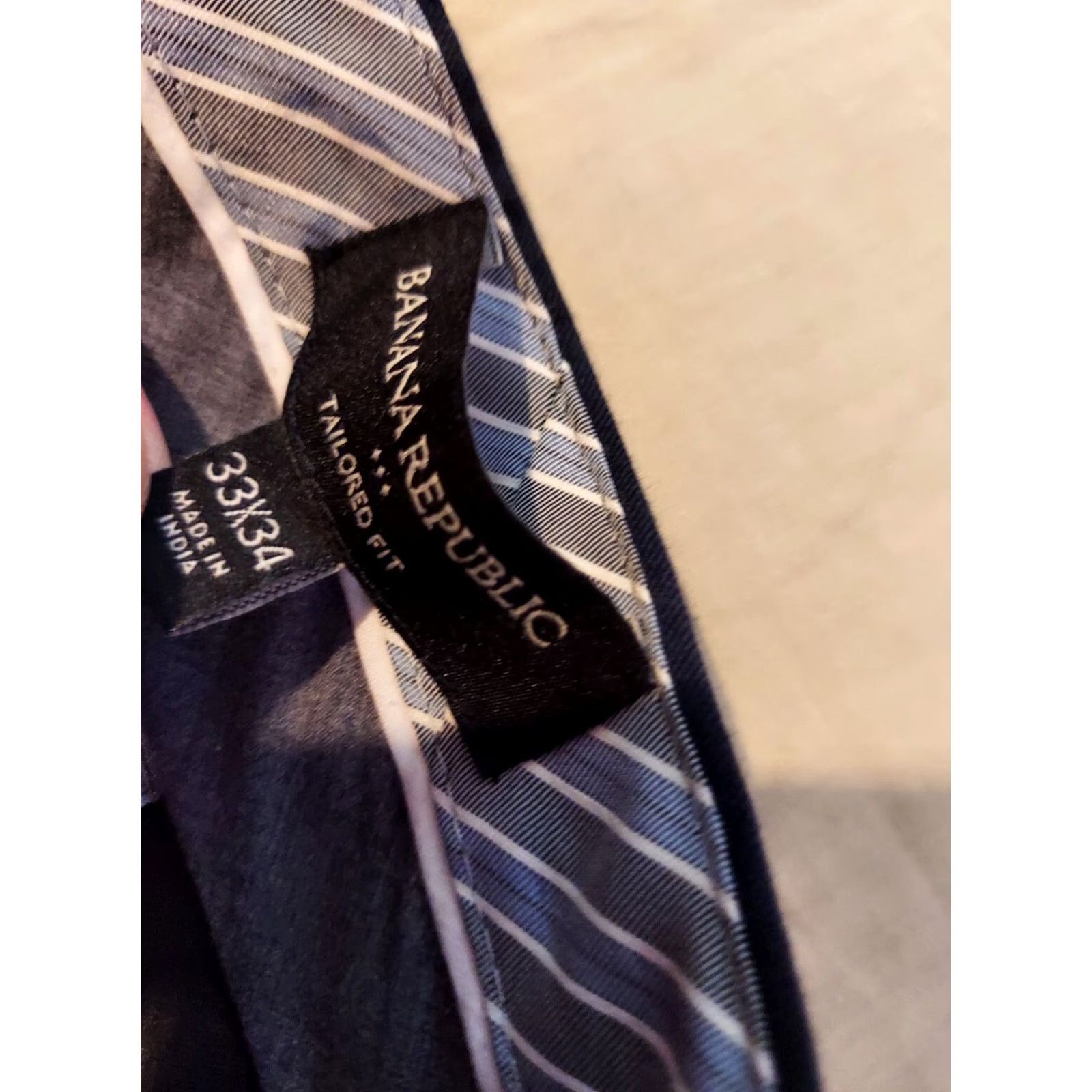 Banana Republic Banana Republic Mens Wool Dress Pants 33x34 Black Khaki Chino Trouser Dress Pants Wool Ban Republic Mens 33 34 Black Size US 33 - 4 Thumbnail
