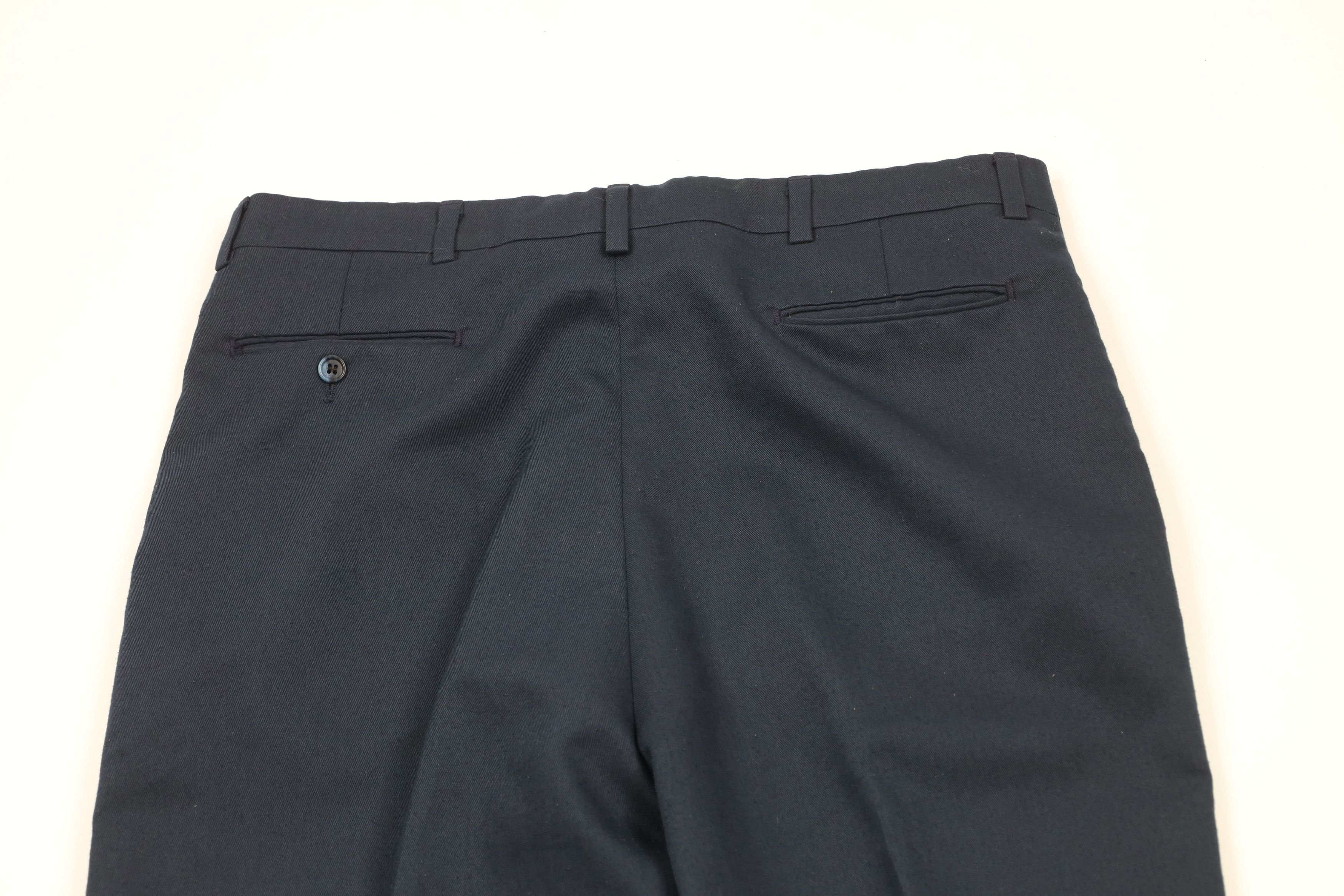 Vintage Vintage 70s Streetwear Flared Wide Leg Chino Pants Blue Size US 36 / EU 52 - 10 Thumbnail