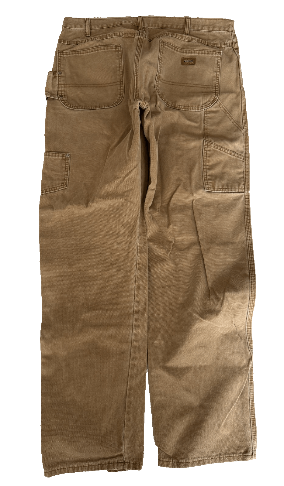 Dickies Dickies Mens 38x34 Relaxed Fit Work Pants Brown Cotton Util Size US 38 / EU 54 - 3 Thumbnail