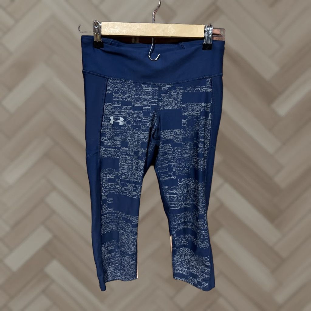 Under Armour Under Armour Womens Blue Athletic Cropped Leggings Size Medium Size 32" / US 10 / IT 46 - 1 Thumbnail