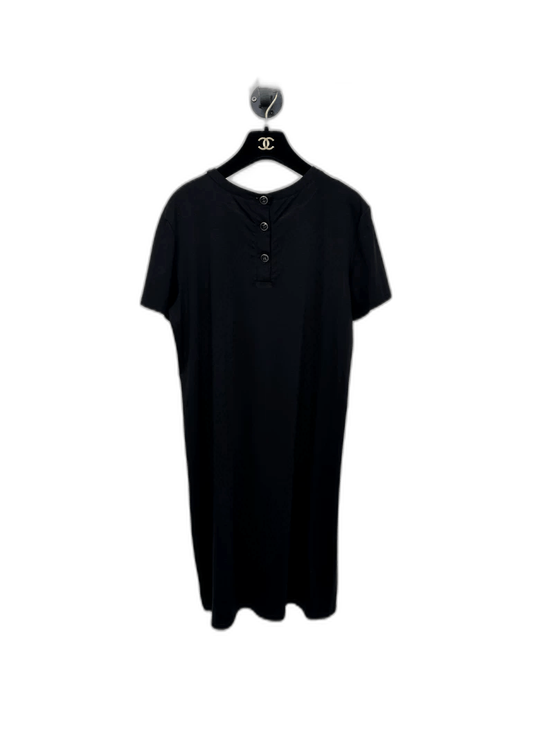 Chanel Chanel Black Short Sleeve Mini Dress Size XL / US 12-14 / IT 48-50 - 1 Thumbnail