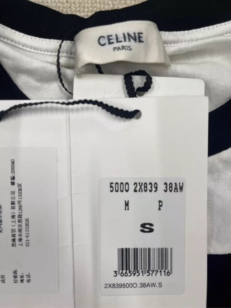 Celine CELINE Logo Color Block Cotton TShirt Size US S / EU 44-46 / 1 - 3 Thumbnail