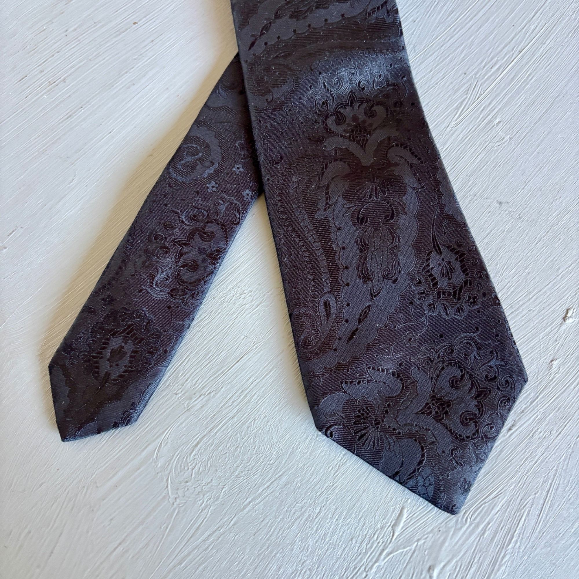 Michael Kors Vintage Michael Kors Tie Black Basketweave Silk Necktie Made Size ONE SIZE - 4 Thumbnail