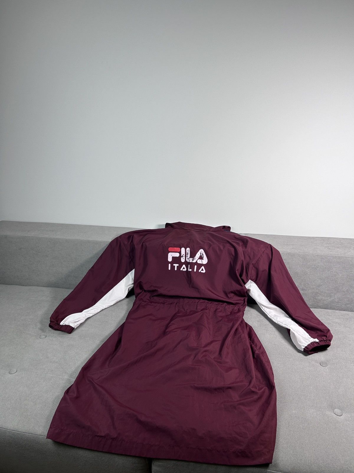Fila × Japanese Brand × Vintage 90s FILA Nylon Jacket Coat Size US L / EU 52-54 / 3 - 5 Thumbnail