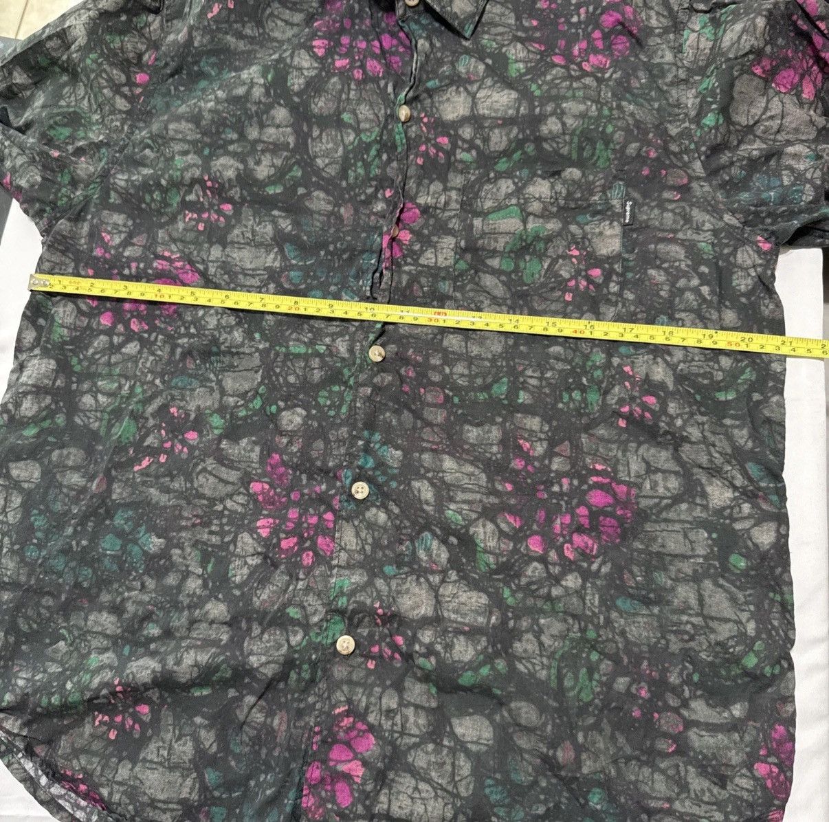 Supreme Supreme Acid Floral Long sleeve Button Up Shirt Size M FW18 Size US M / EU 48-50 / 2 - 2 Thumbnail