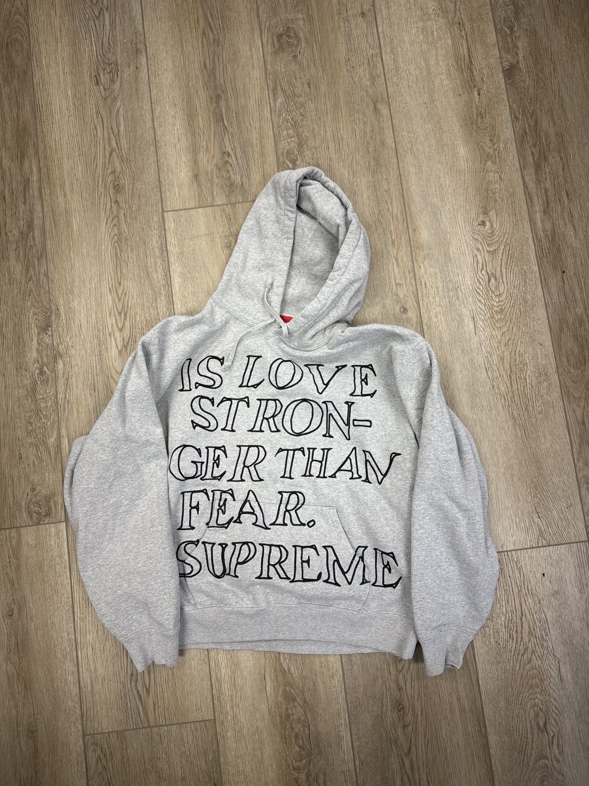 Supreme Supreme Coverstitch Hoodie Medium Gray | Grailed