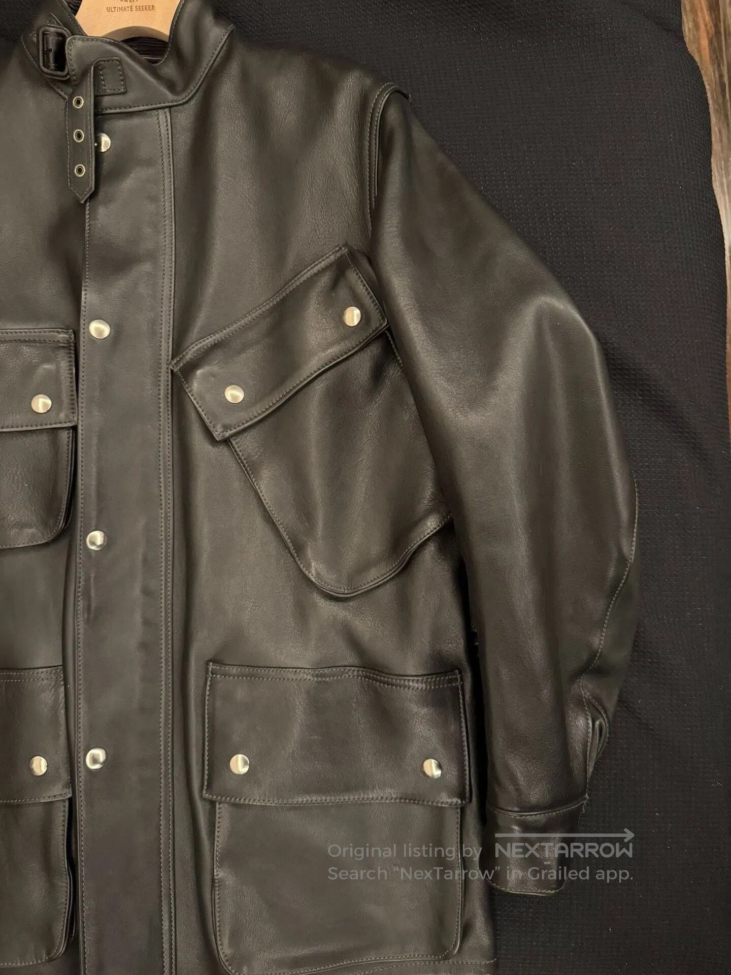 Japanese Brand Retro Horsehide Leather Moto Jacket. Size US XXS / EU 40 - 3 Thumbnail