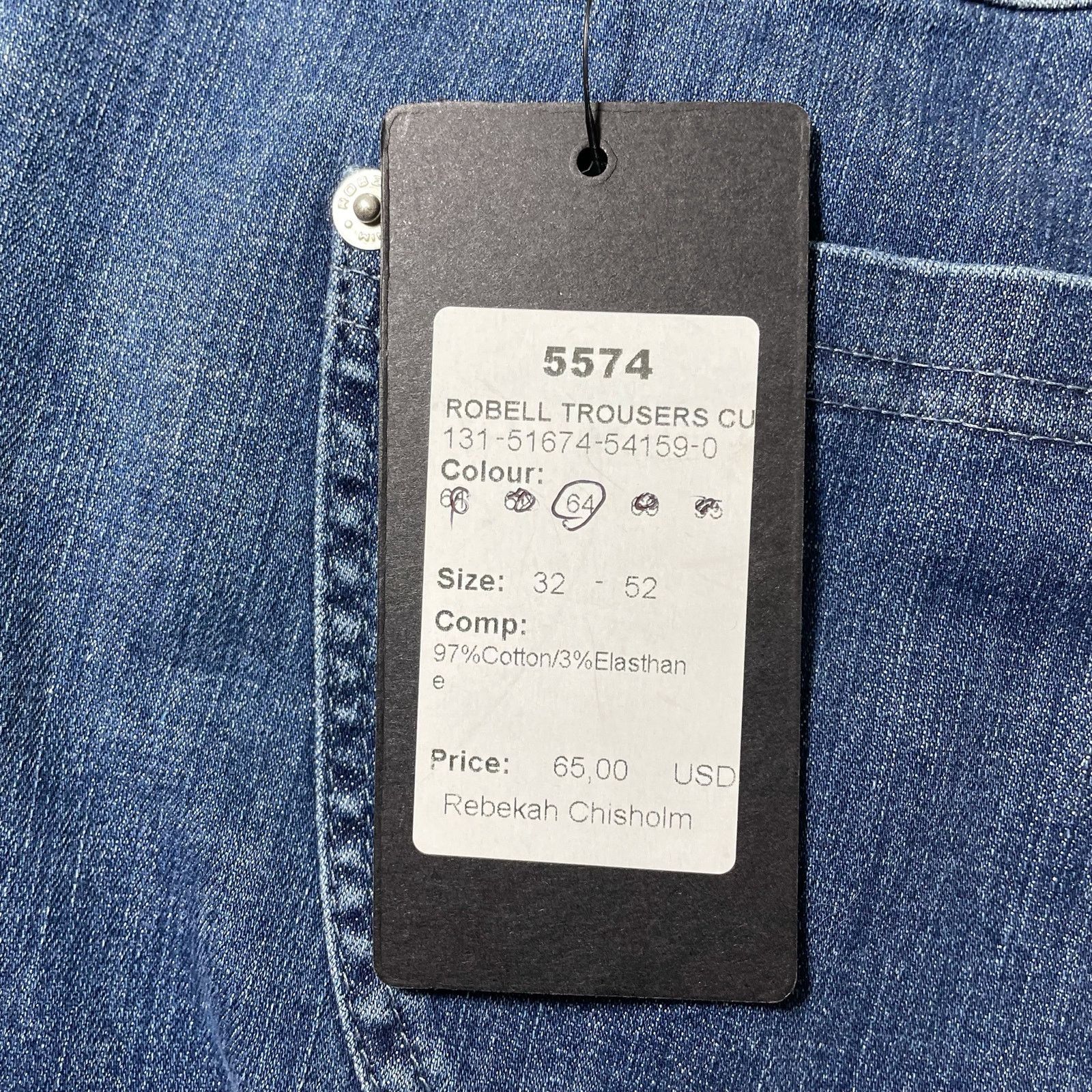Other Robell Culotte Cropped Trouser Jeans Raw Hem 64 Blue Size 8 Size 30" / US 8 / IT 44 - 10 Thumbnail