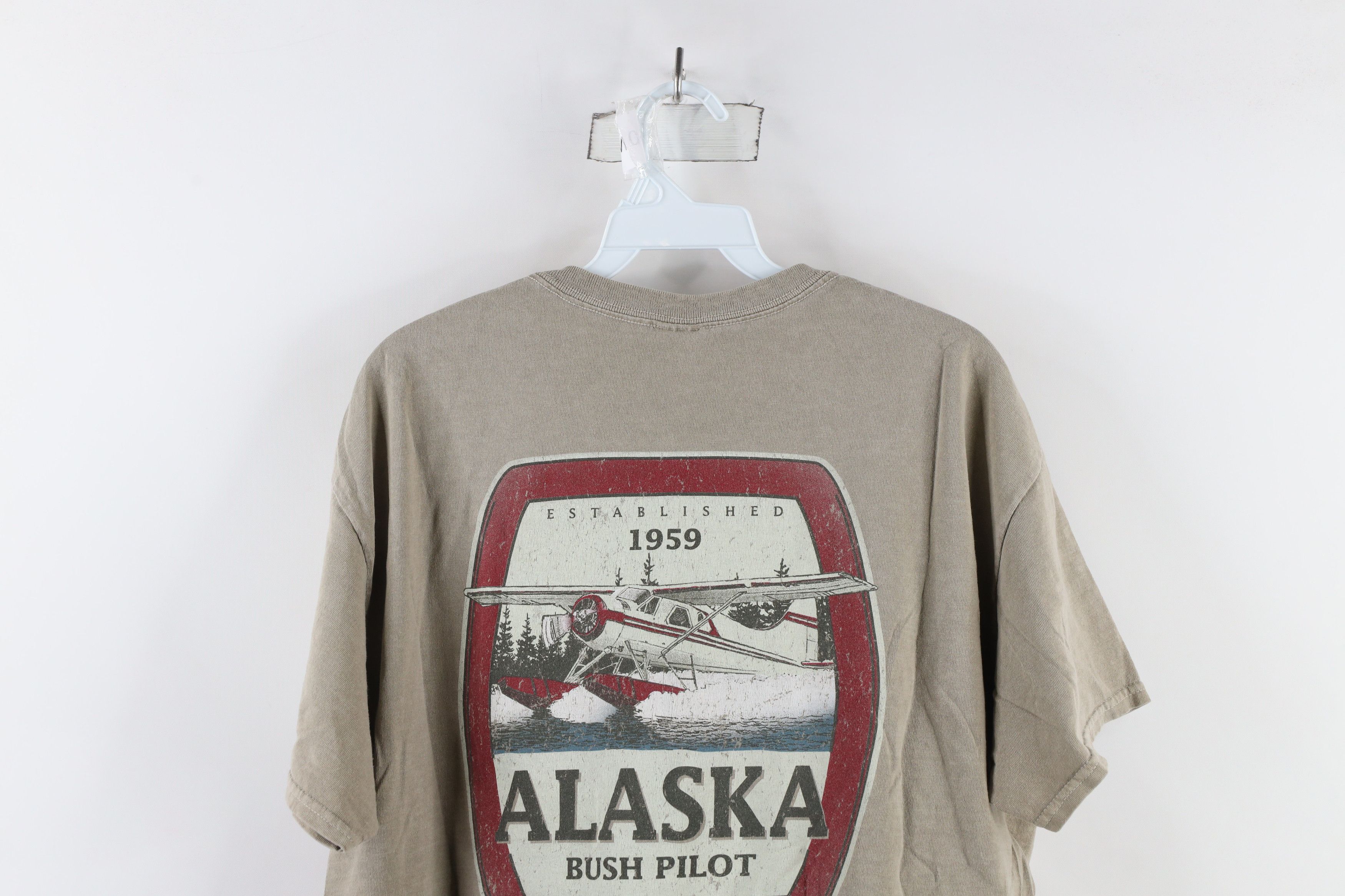 Vintage Vintage Streetwear Pigment Dye Alaska Bush Pilot T-Shirt Size US L / EU 52-54 / 3 - 10 Thumbnail