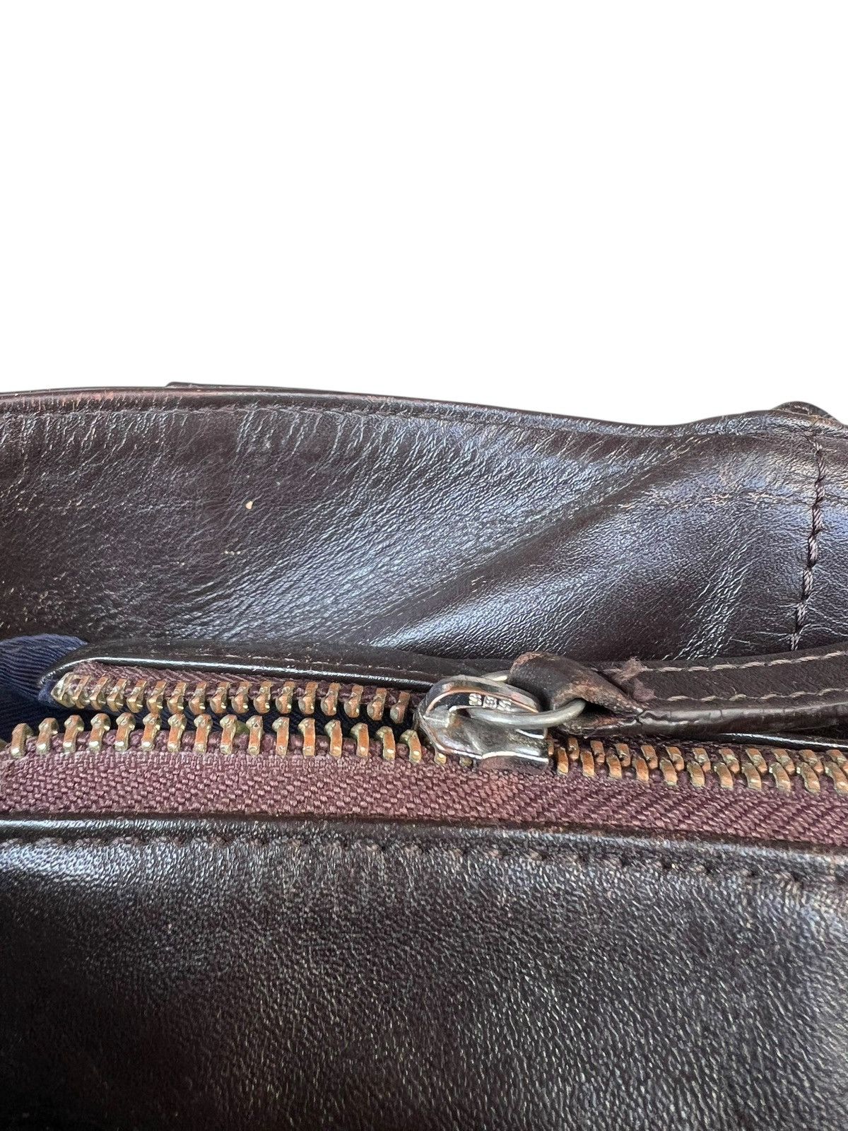 United Arrows United Arrows Japan Distressed Patina Leather Tote Bag Size ONE SIZE - 19 Thumbnail