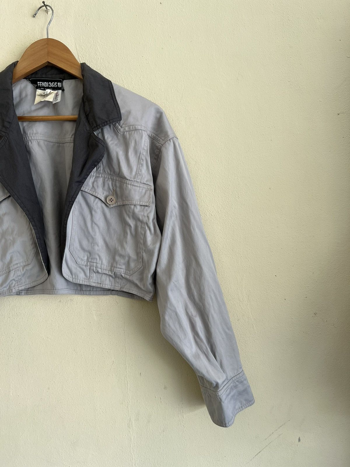 Fendi × Vintage Vintage Fendi Crop Top Jacket Size US M / EU 48-50 / 2 - 3 Thumbnail